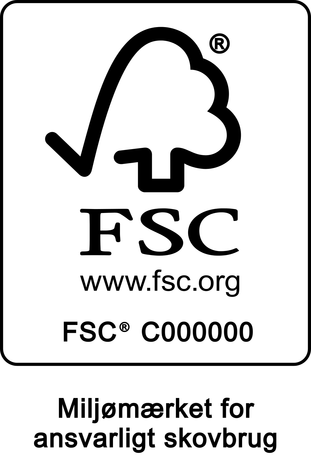 FSC-markedsføringsmærke for certificerede virksomheder