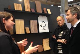 Kronprins Frederik besøgte FSC-standen ved byggerimessen