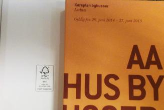 Midttrafiks køreplaner er trykt på FSC-certificeret papir