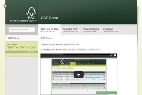 Demonstration af FSC's nye system "Online Claims Platform"