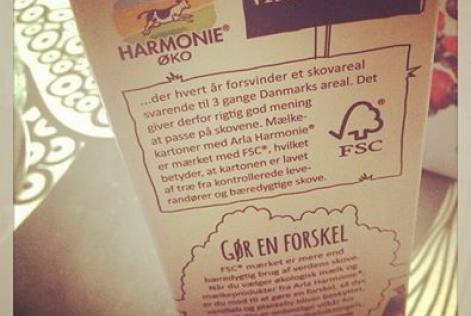 Arla Harmonie mælkekarton