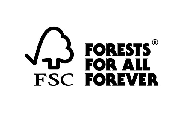 Forests For All Forever (logo og tekst)-mærket