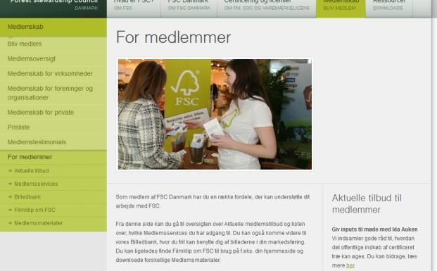 Ny medlemsside Ny medlemsside