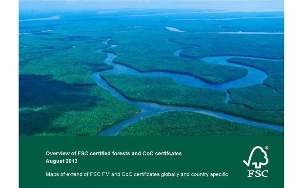 Det FSC-certificerede skovareal er vokset 3,7 procent siden februar Det FSC-certificerede skovareal er vokset 3,7 procent siden februar