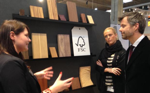 Kronprins Frederik besøgte FSC-standen ved byggerimessen Kronprins Frederik besøgte FSC-standen ved byggerimessen