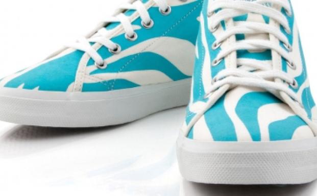 Skokollektion med grøn profil Skokollektion med grøn profil