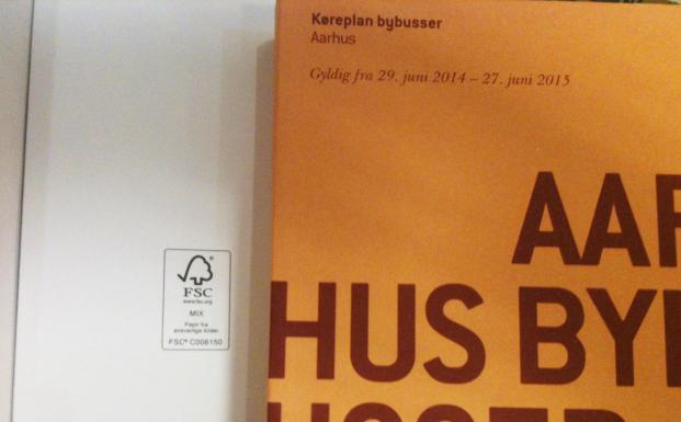 Midttrafiks køreplaner er trykt på FSC-certificeret papir Midttrafiks køreplaner er trykt på FSC-certificeret papir