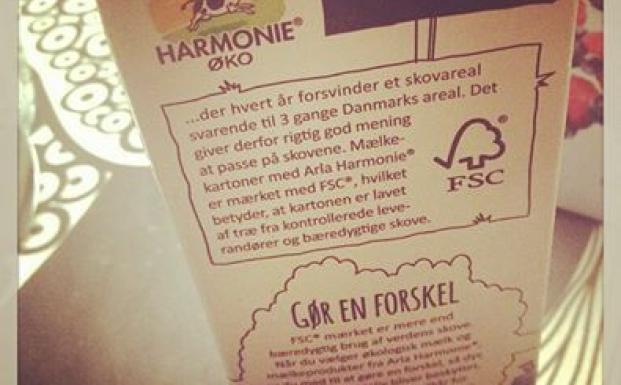Arla Harmonie mælkekarton