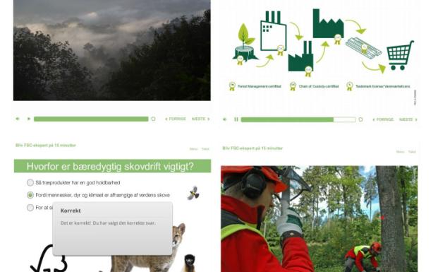 Tag FSC's e-kursus, hvis du har brug for mere viden om FSC eller har brug for et brush-up
