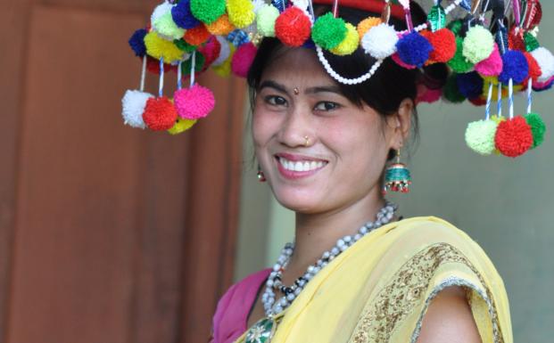 Tharu Tribe Indien Tharu Tribe Indien
